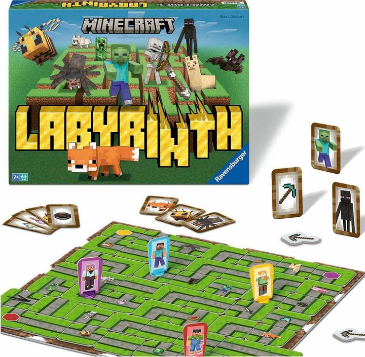 Produktbild Ravensburger 24684 - Minecraft Labyrinth - Der Spieleklassiker für 2-4 Spieler ab 7 Jahren mit (Multilingual)