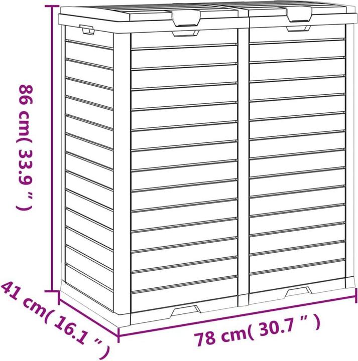 Image du produit vidaXL Mülltonne (230 l)