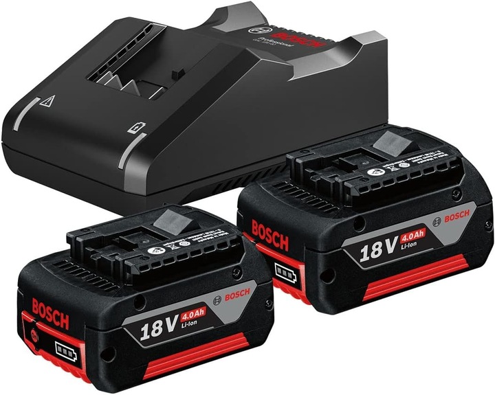 Productafbeelding Bosch Professional 2x GBA 18V accu + GAL 18V-40 lader (18 V)