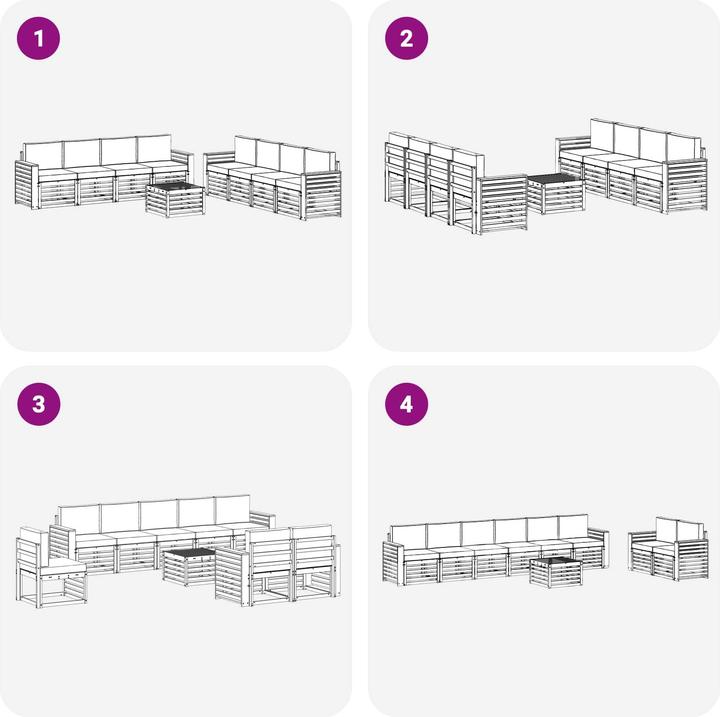 Produktbild vidaXL Outdoor-Sofa