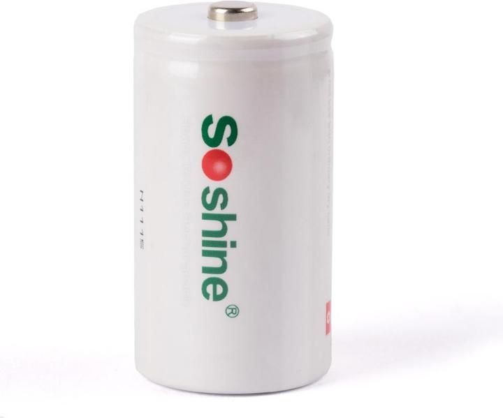 Soshine D Mono R20 wiederaufladbarer NiMH Akku mit 11000mAh (1 Stk., D, 11000 mAh)