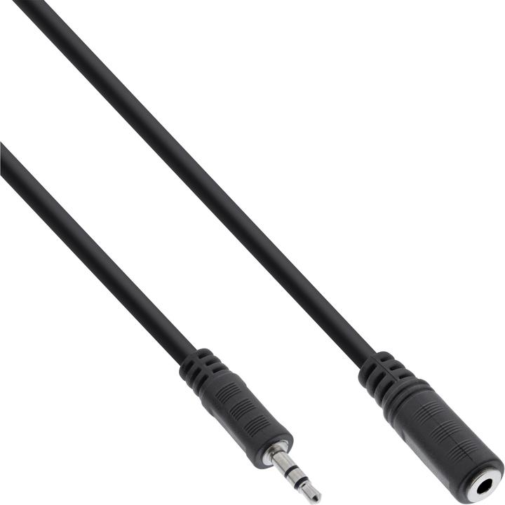 Actual product image InLine Jack extension, 3,5mm jack St/Bu, stereo (3 m, AUX cable)