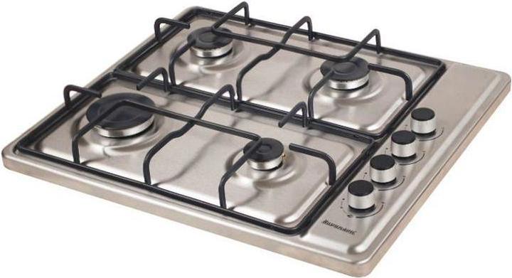 Ravanson Cooker K-04SNG (Gas cooktop, 4 fields, Not applicable, inox color)