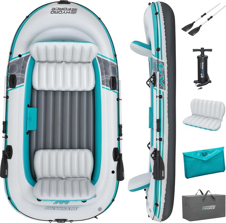 Actual product image Bestway Hydro Force Adventure Elite X4 Inflatable 4-Person Raft Set 3.15 m (315 cm, 1 pers.)