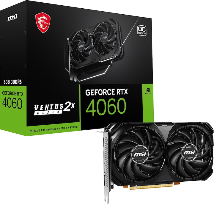 Actual product image MSI GeForce RTX 4060 VENTUS 2X 8G OC (8 GB)