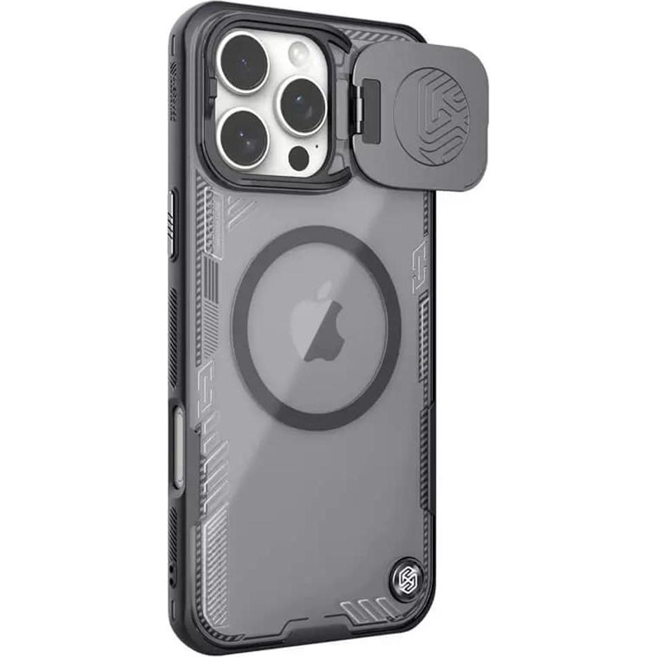 Nillkin Iceblade Prop MagSafe Bio PC Hardcase Hülle (Apple iPhone 16 Pro Max), Smartphone Hülle, Schwarz