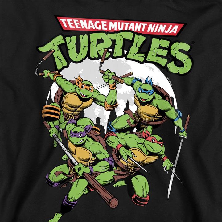 Image du produit Teenage Mutant NT - Sweat à capuche motif/style Groupe MIDNIGHT - Enfant (128)