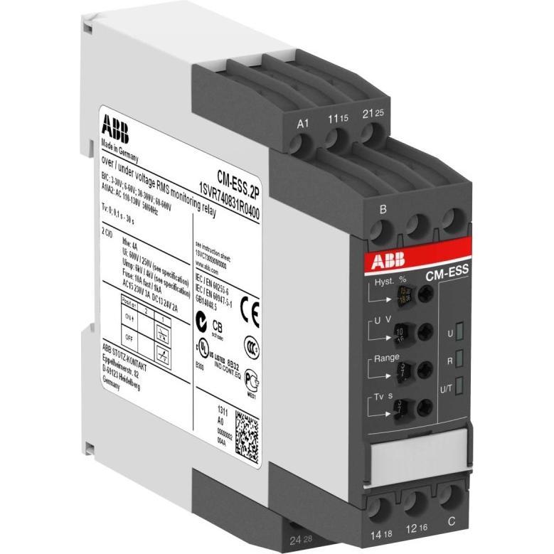 ABB Stotz S&J Spannungsüberwach.relais CM-ESS.2P 110-130V, Relais