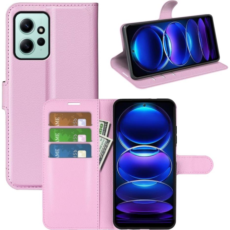 Screenguard Xiaomi Redmi Note 12 4G Leather Guard Lederhülle (Xiaomi Redmi Note 12), Smartphone Hülle, Rosa