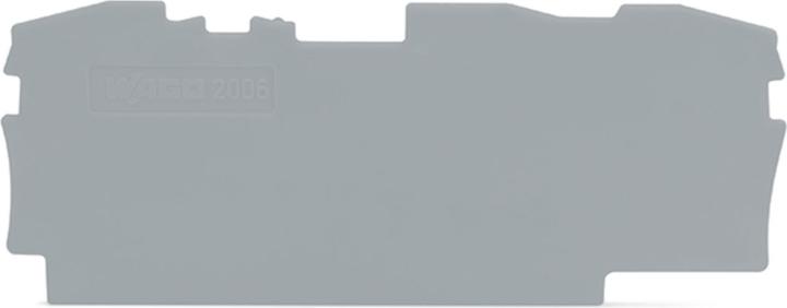 Produktbild Wago Endplatte für Klemmen 3 x 6 mm2 grau (Diverse)