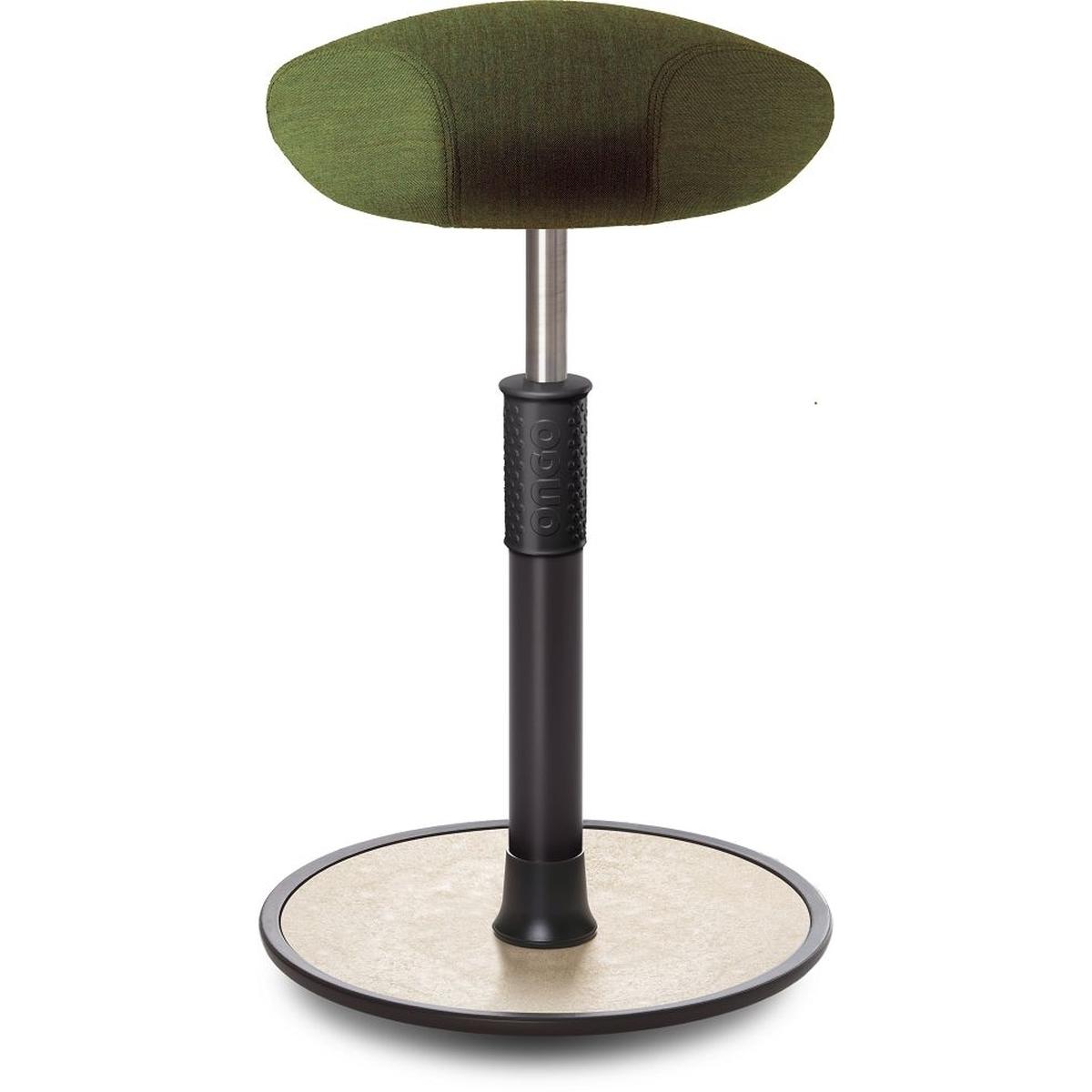 Ongo, Bürostuhl, Sitz- Stehhocker Free Tall Triangel kvadrat Remix Olive schwarz /cremeweiss