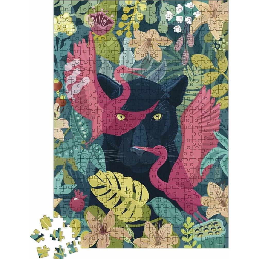 Thumbnail - Janod Puzzle Geheimnisvoller Panther (500 Teile)