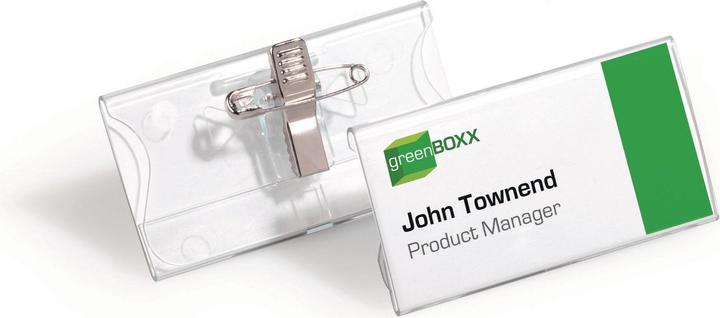 Image du produit Durable Plaques nominatives en acrylique avec clip combiné