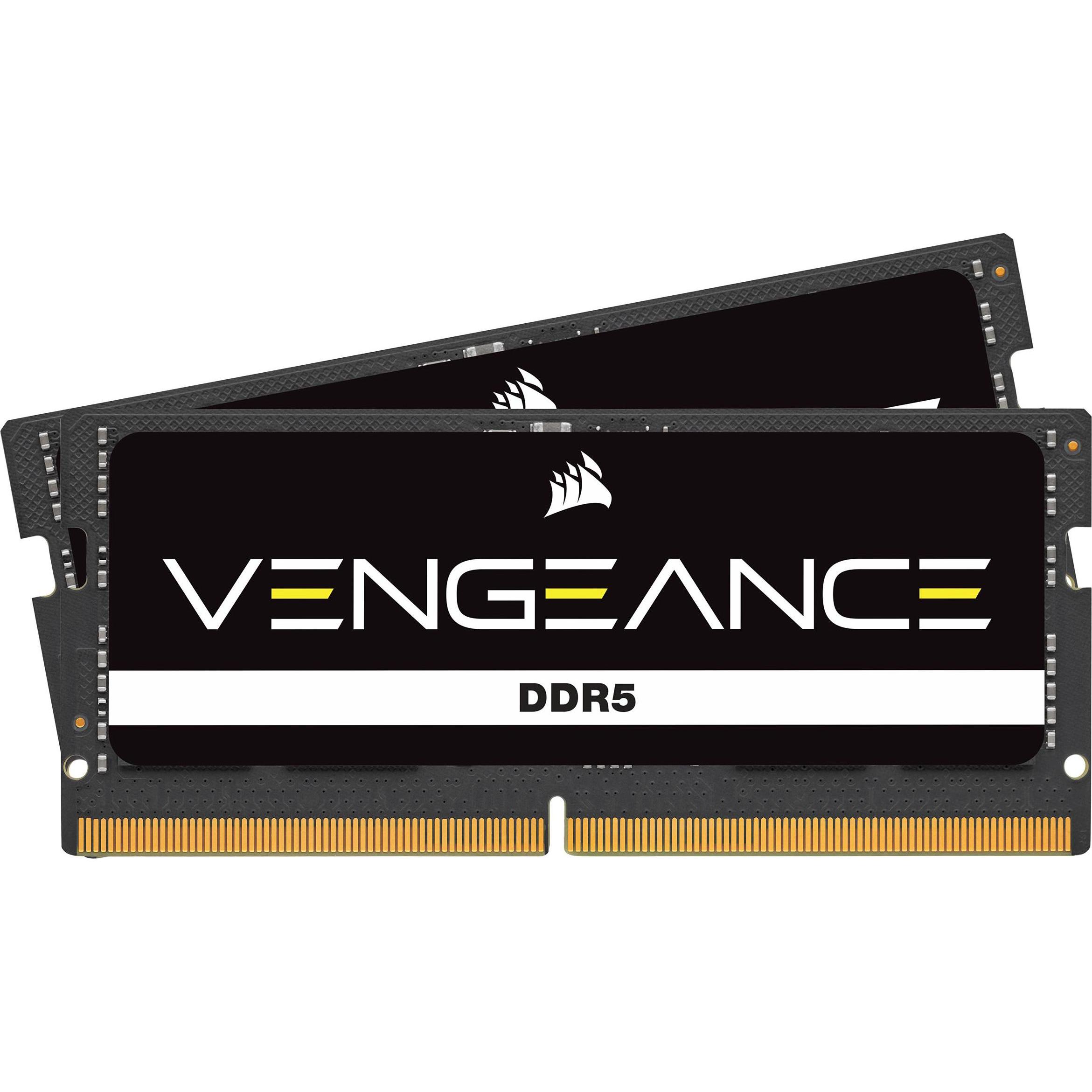 Corsair Vengeance (2 x 16GB, 4800 MHz, DDR5-RAM, SO-DIMM), RAM, Schwarz