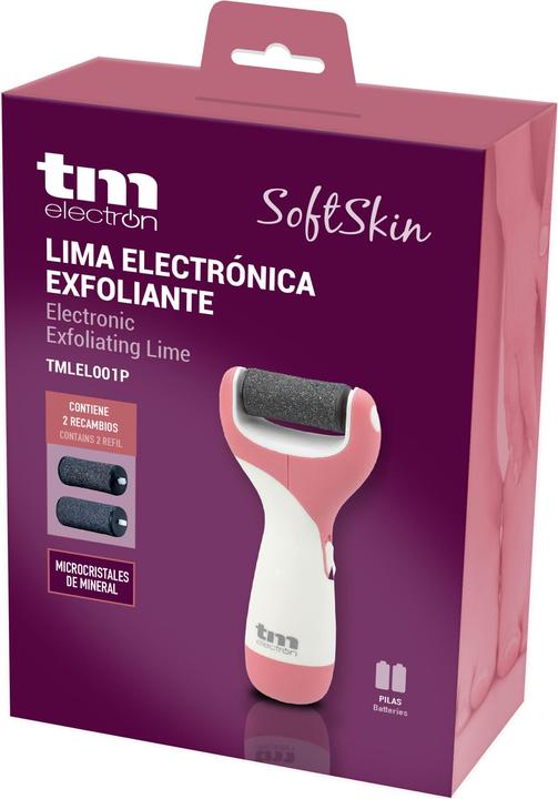 Actual product image TM Electron Lima Electronica Exfoliating Pedicure Device That Removes Dead Skin Pink