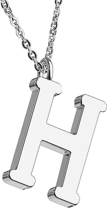 Star Piercing Kette silber Anhänger Buchstabe H (ohne Messing, Chirurgenstahl 316L)