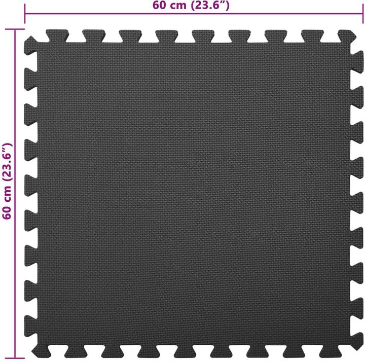 Produktbild vidaXL Rechteckige Matten (1 cm)