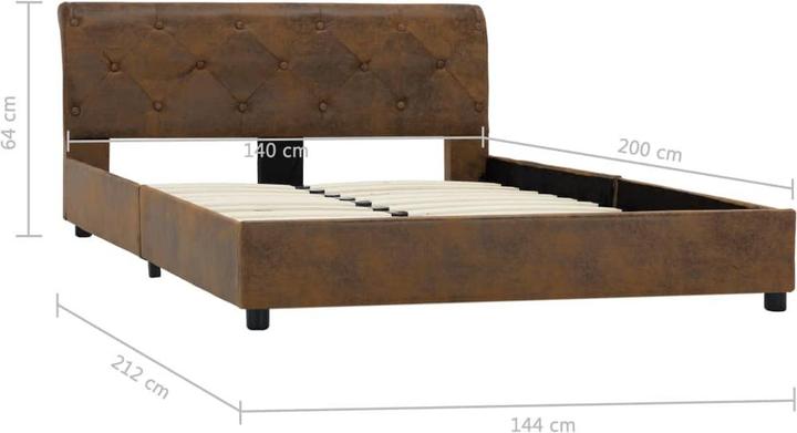 Actual product image vidaXL Bettgestell (140 x 200 cm)