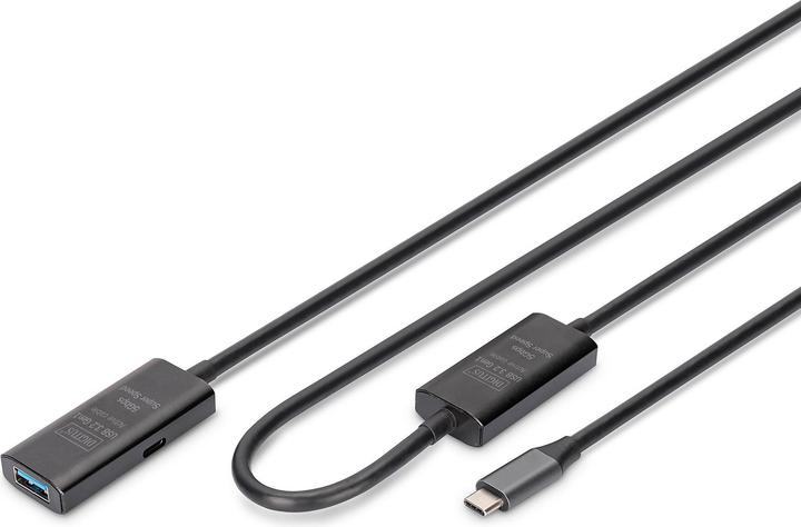 Actual product image Digitus Active USB 3.2 Gen1 5G extension cable, USB-C - USB-A, 10m (10 m, USB 3.2 Gen 1)
