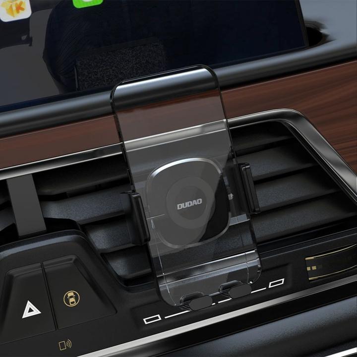 Actual product image Dudao F8Max phone holder for air vent (black)