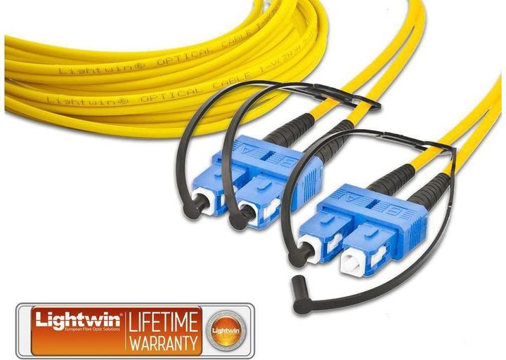 Actual product image Lightwin Fiber optic duplex patch cable (CAT6, 10 m)