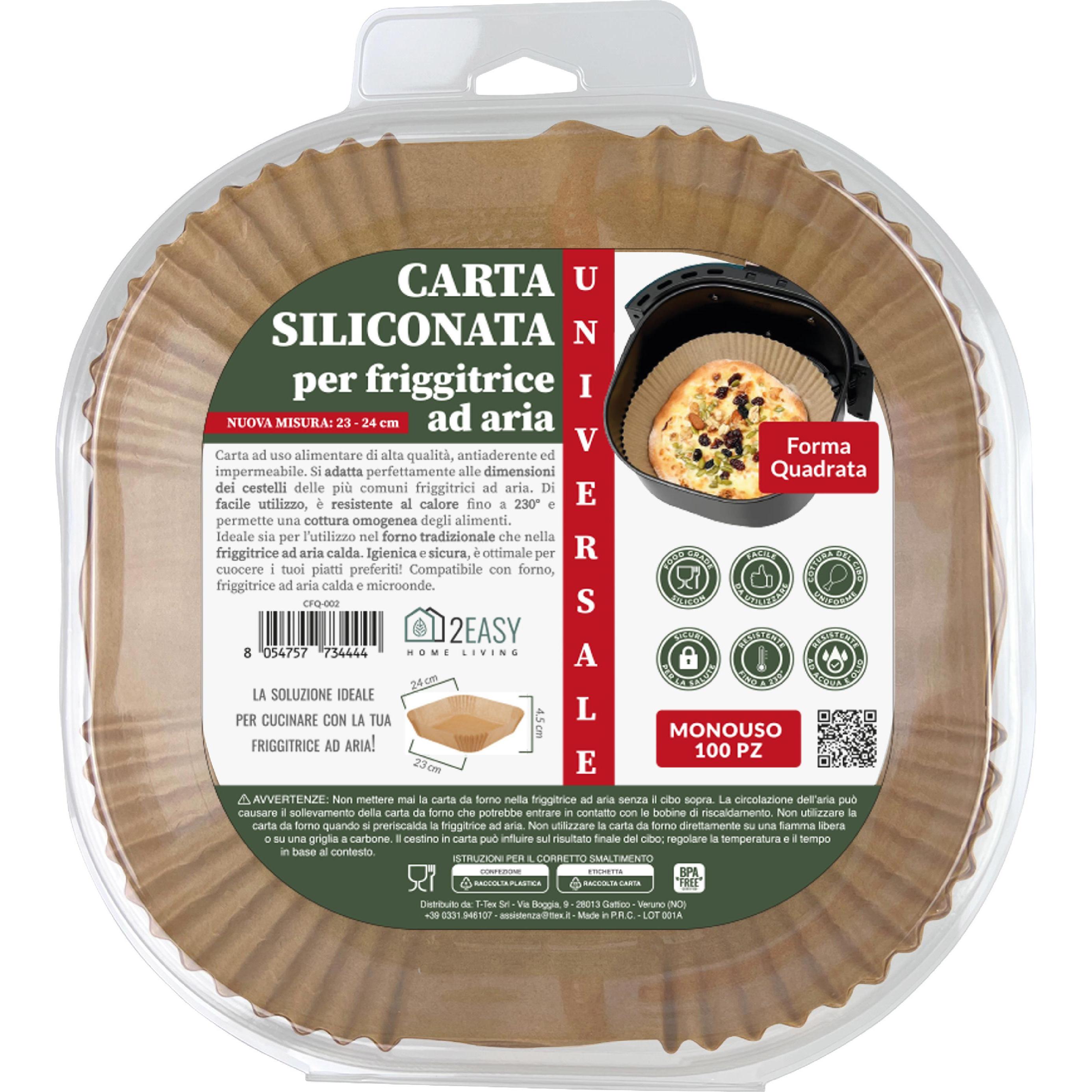 2Easy Quadratische Karte CFQ002 100 Blätter, Carta da forno, Marrone