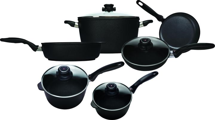 Image du produit Swiss Diamond Set de 10 poêles CLASSIC XD Noir (28 cm, Ensemble de casseroles et de poêles de cuisson, Aluminium)