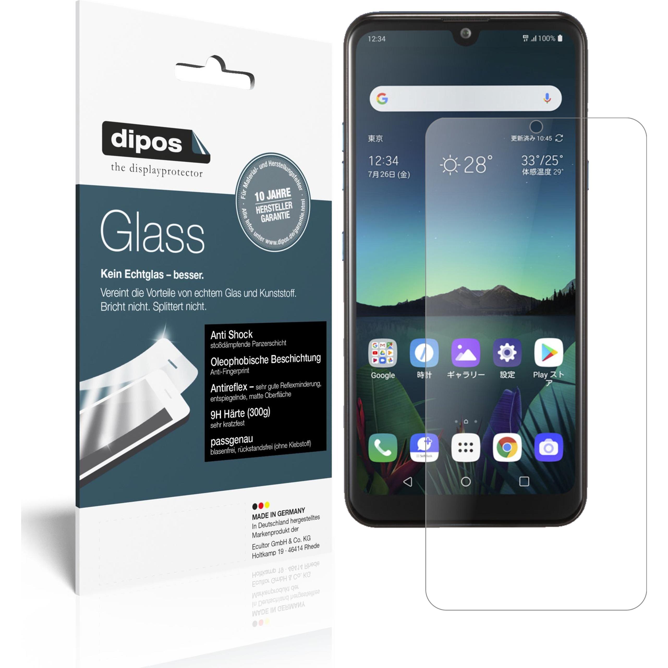 Dipos Displayschutz Anti-Shock (1 Stück, LG K50), Smartphone Schutzfolie, Transparent