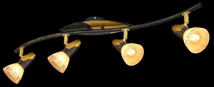 Produktbild Globo Strahler NOVARA, gold patiniert, 5449-4 (E14)