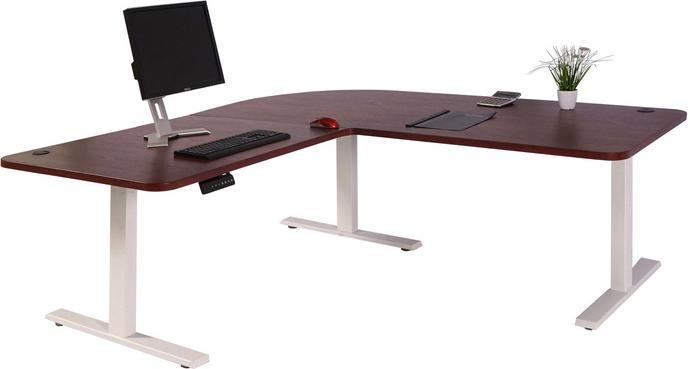 Actual product image Swisshandel24 Tabletop for corner desk, desk top, 90° cherry (177.50 x 177.50 cm)