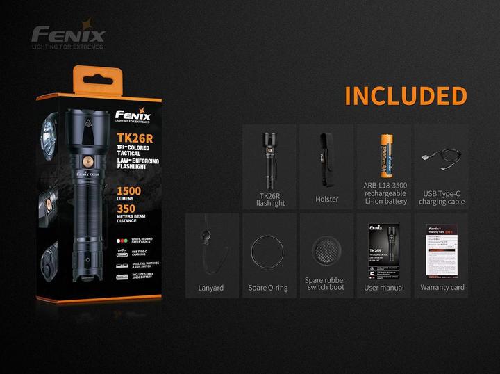 Produktbild Fenix TK26R (15 cm, 1500 lm)