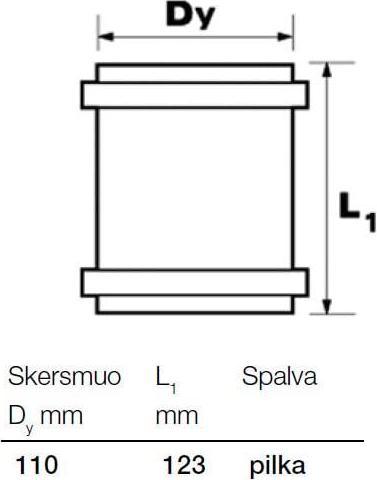 Actual product image Wavin Baltic Sewer repair coupling OPTIMA, d, 110