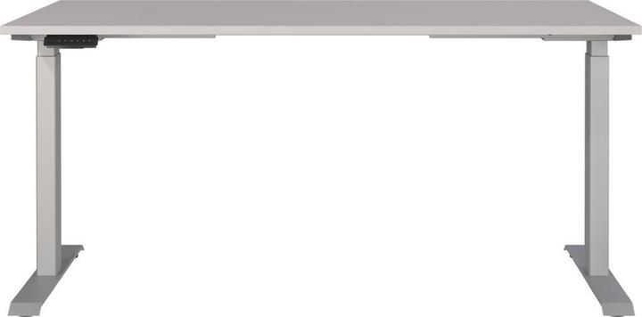 Produktbild Germania JET höhenverstellbarer Schreibtisch kaschmir rechteckig, T-Fuss-Gestell silber 160,0 x 80,0 (160 x 72 cm)