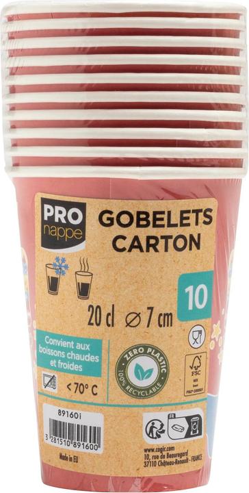 Produktbild PROnappe 10 Einweg-Kaffeebecher Superheld 200,0 ml (10 x)