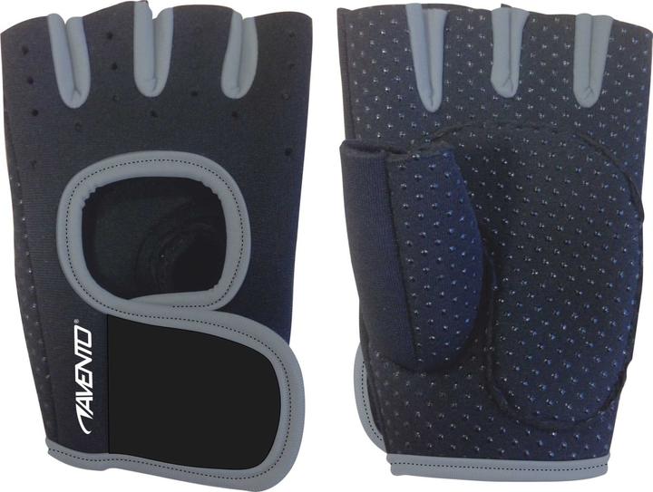 Sko Fitness Gloves AVENTO 42AA S/M Black/grey (S, M)