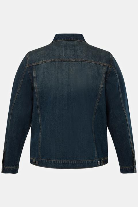 Actual product image JP1880 Denim jacket, breast pockets, button placket, up to 8 XL (L)