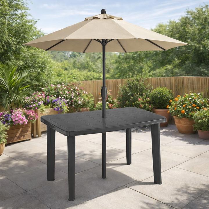 Actual product image Mojawo Anthracite garden table 100x70x72cm