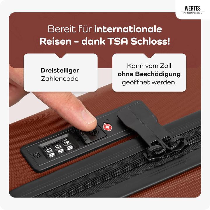 Image du produit Wertes Kabinenkoffer mit Doppellrollen (36 l)