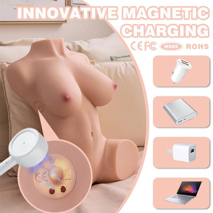 Productafbeelding Xise - Dania Thrusting Realistischer Torso Mit Weiblicher Vibration 52 cm