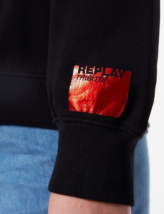 Produktbild Replay Sweatshirt voor dames, 098 Black, XXS (XXS)
