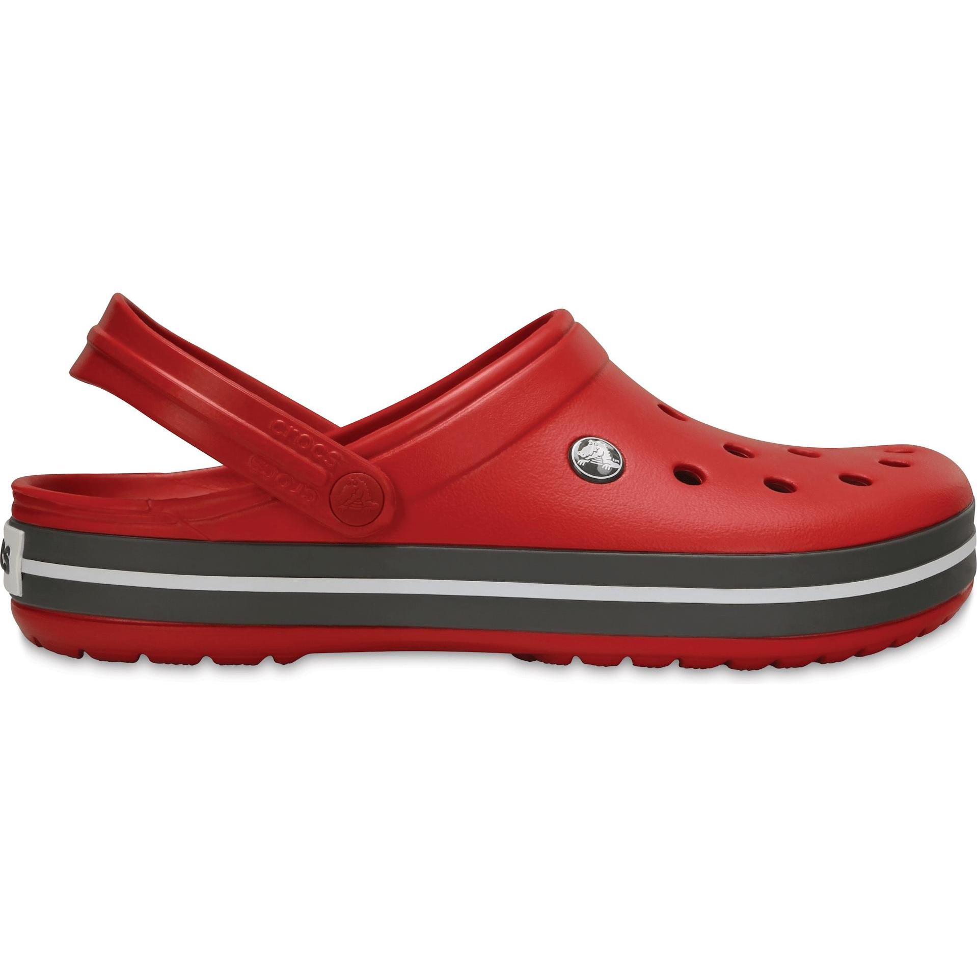 Crocs, Unisex, Hausschuhe, Crocband Clog, Rot, (36, 37)