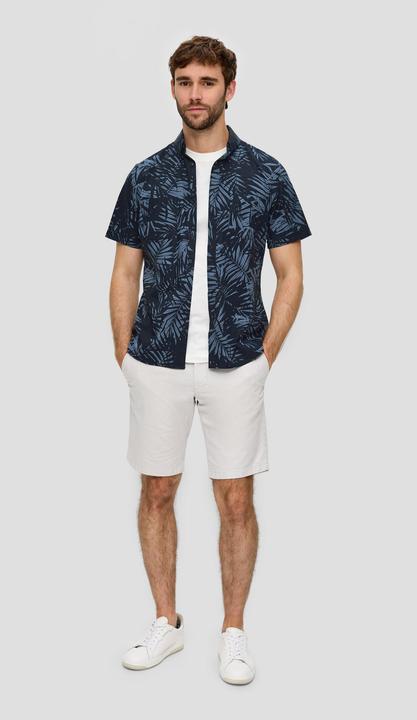 Produktbild s.Oliver Hemd Kurzarmhemd mit Button-Down-Kragen (XXL)