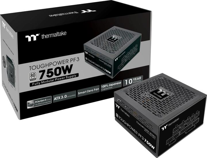 Immagine prodotto Thermaltake ToughPower PF3 750W Gen 5 Alimentatore ATX 3.0 80+ Platinum PCle 5.0 (750 W)