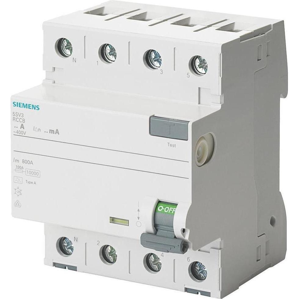 Siemens, Schutzschalter, SIEM 5SV3644-6KL FI-Schutzschalter Typ A 40A 3+N-pol. 300mA