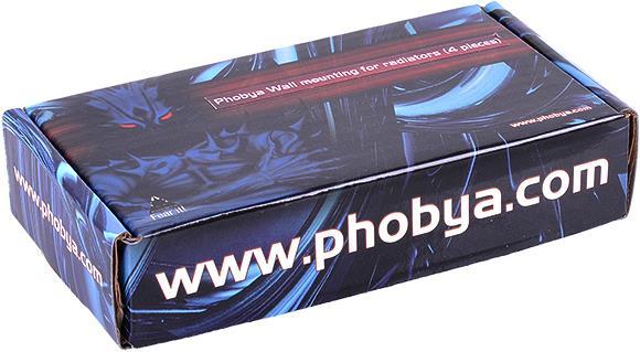 Produktbild Phobya Wandhalterung für Radiatoren (4x Stück)