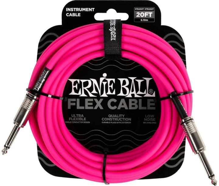 Produktbild Ernie Ball Instrumentenkabel 6418 – 6.09 m, Pink (6.09 m)