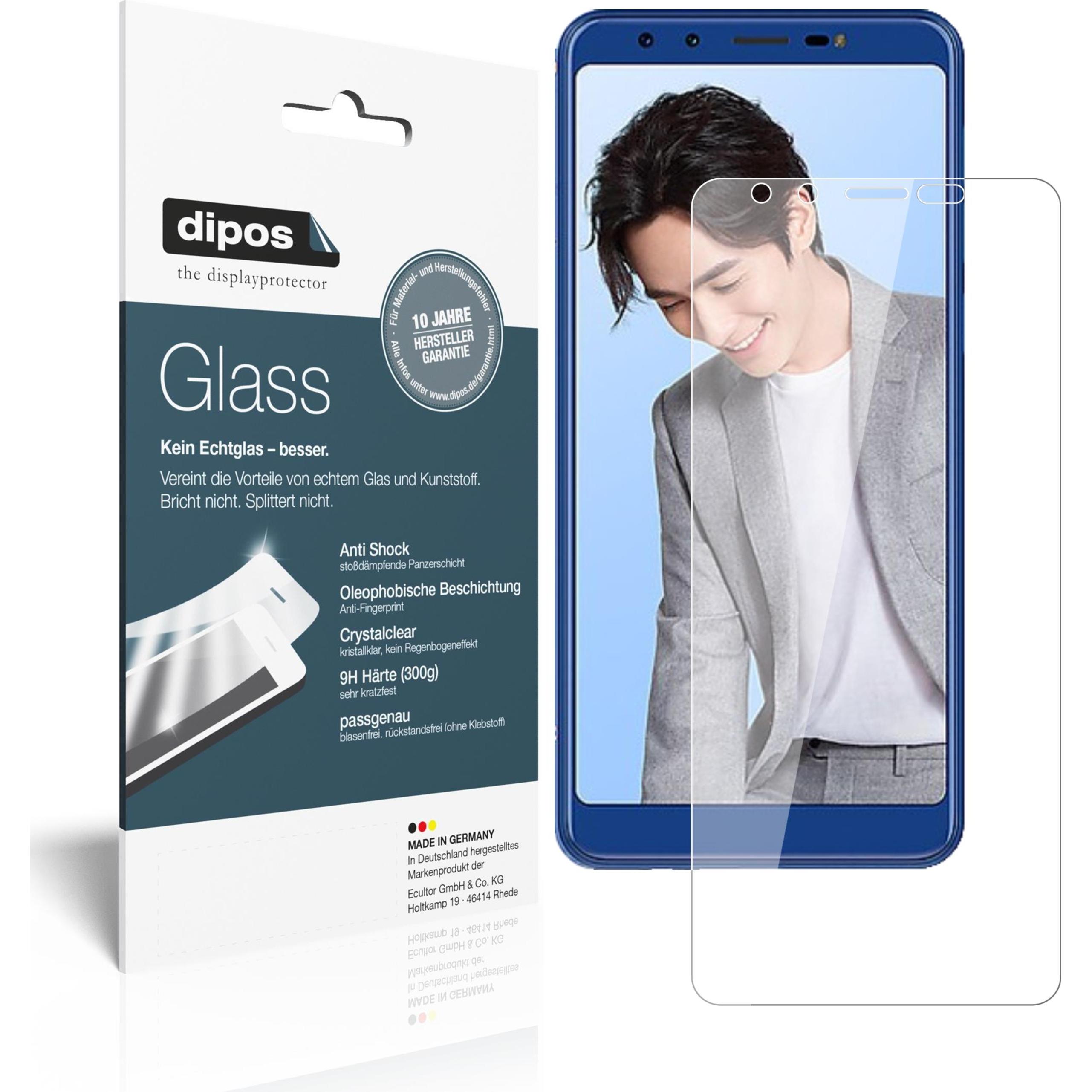 Dipos Displayschutz Anti-Shock (1 Stück, Lenovo K5s), Smartphone Schutzfolie, Transparent