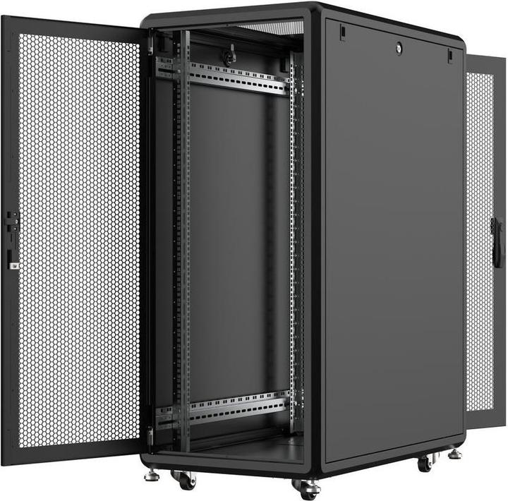 Actual product image Logon RSL26U61BL Vrijstaande rek 26U 600kg Zwart rack (26 RU, 19 inch rack)