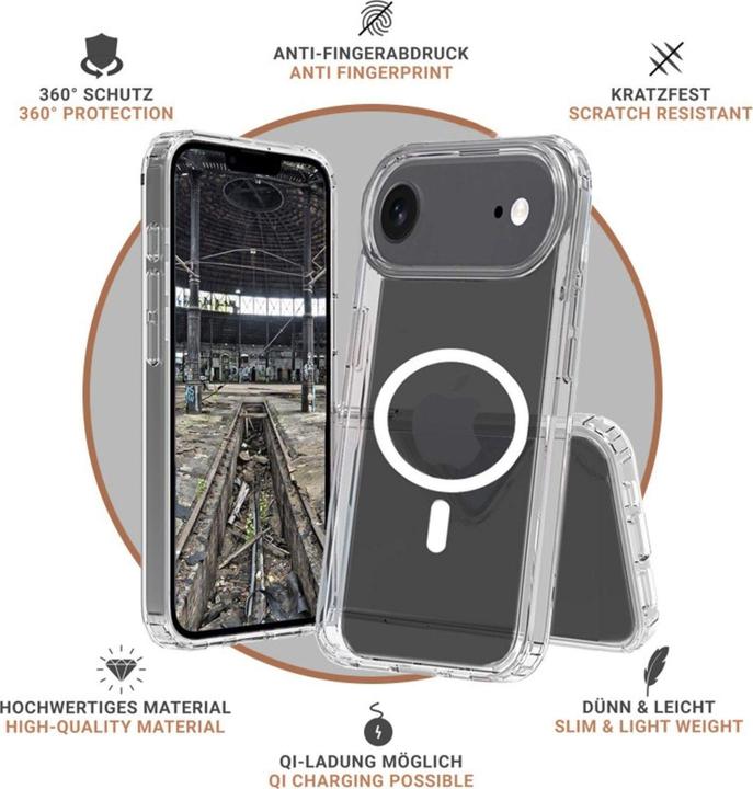 Immagine prodotto JT Berlin BackCase Pankow Clear MagSafe| Apple iPhone Air| trasparente| 11156 (11156) (Apple iPhone Air)