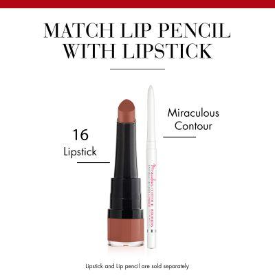 Actual product image Bourjois Rouge Velvet The Lipstick (16 caramelody)